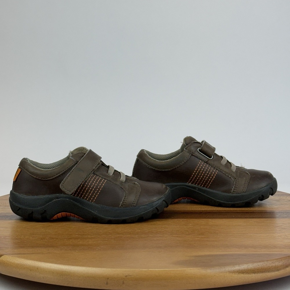 Little Kids Boys Keen Austin Brown Leather Casual Athletic Trail Shoes Size 11 C